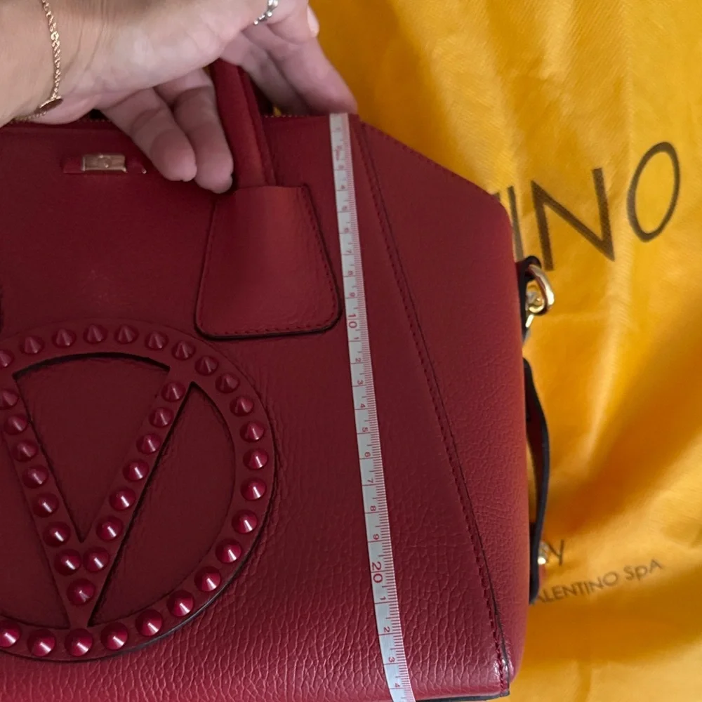 Valentino Deep Red Satchel - Picture 14 of 16